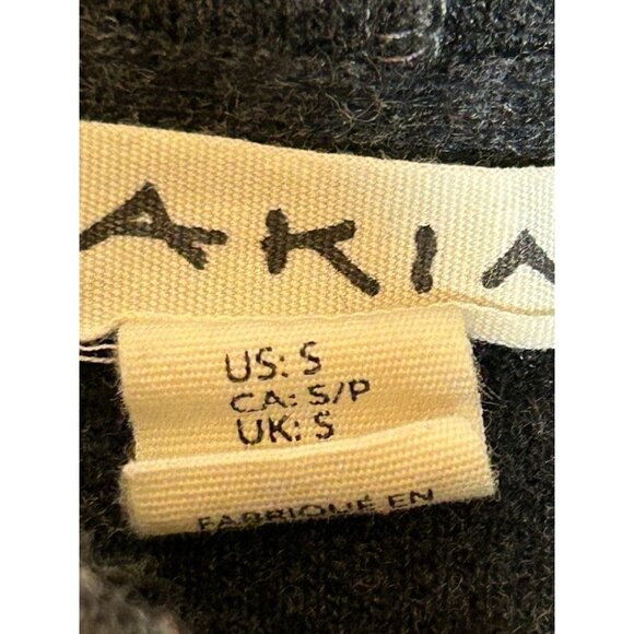 Akini Women's Hooded Long‎ Sweater Size S Gray Kangaroo Pocket Long Sleeve - Picture 3 of 6